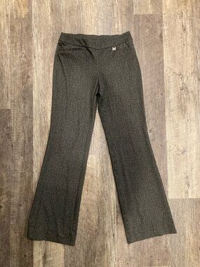 New York & Company Charcoal Knit Flare Pants